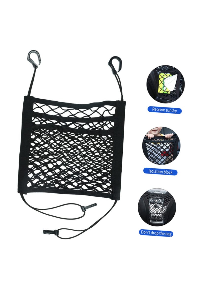 Car Storage Net,Storage Network of Car Seat,Elastic CarNet Pocket, Portable CarStorage Organiser Net,Barrier of Backseat Pet Kids - Image 5